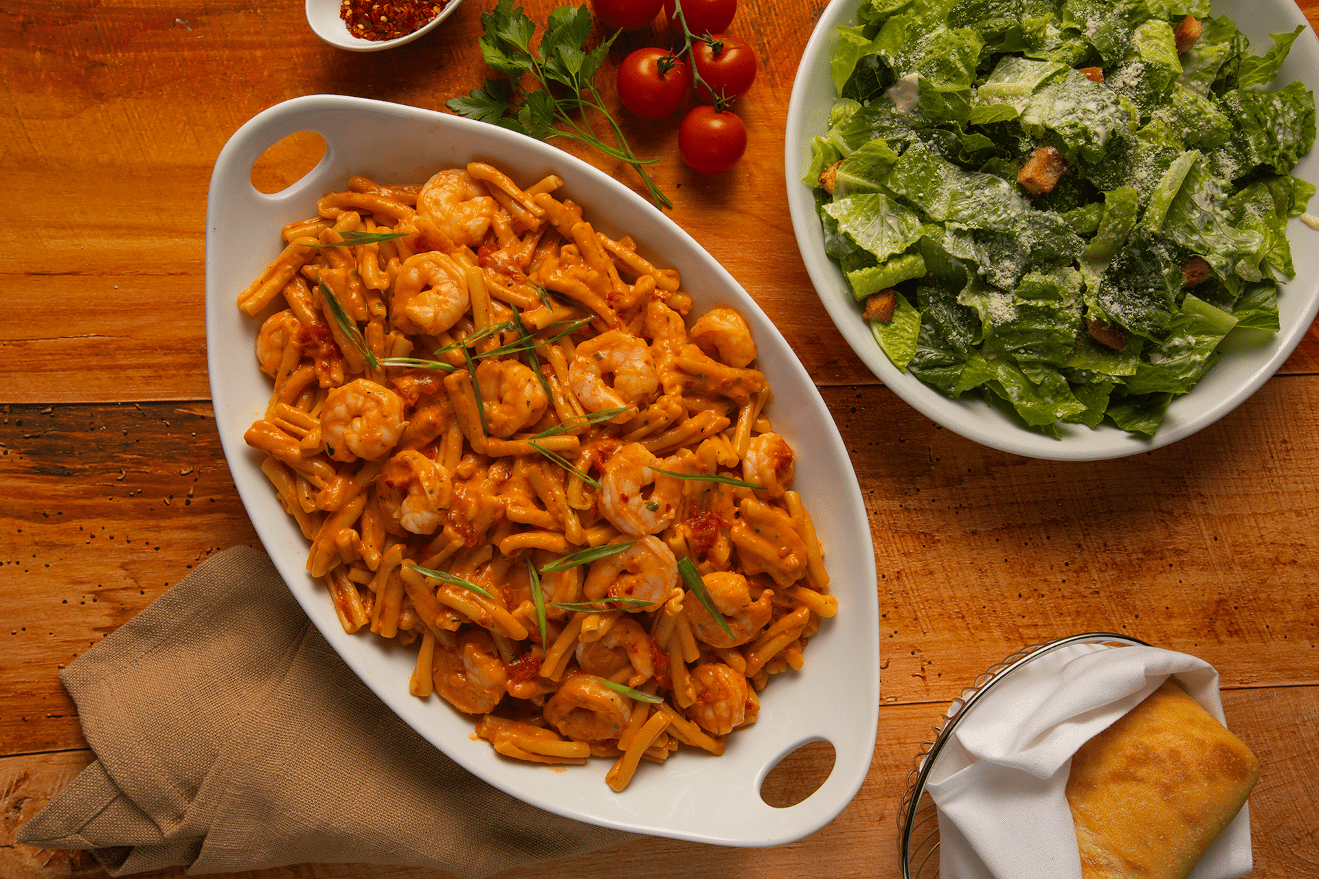 A photograph of Shrimp and Pasta from Bravo Italian Kitchen