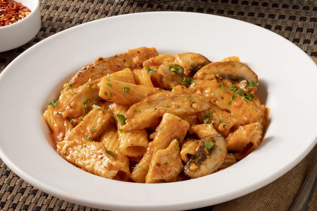 Pasta Bravo in a bowl